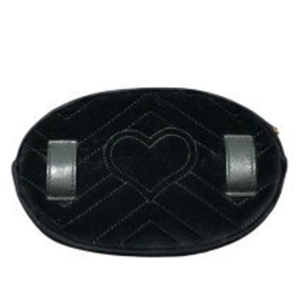 Gucci Marmont Bag GG Belt Black Velvet